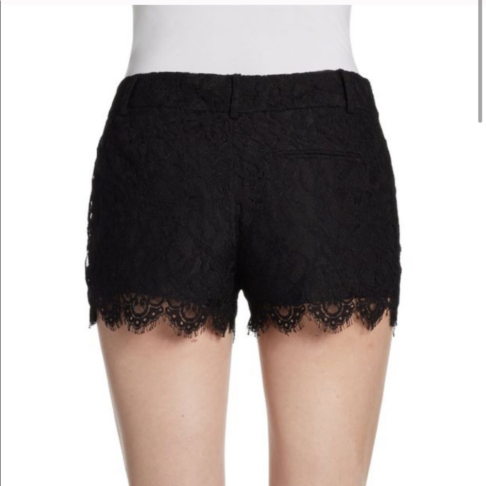 Haute Hippie Black Lace Shorts